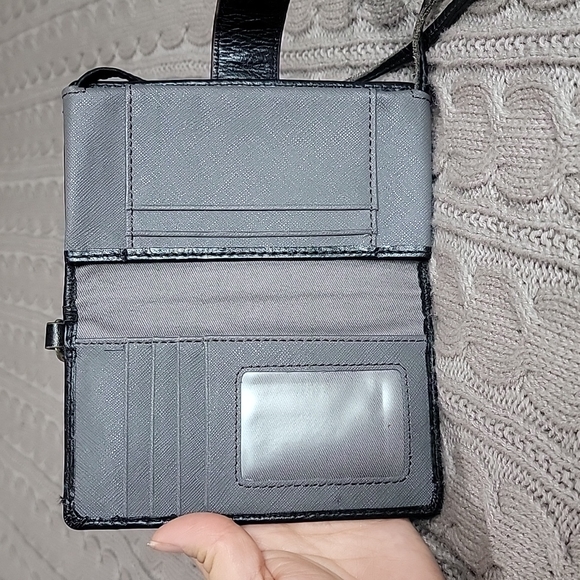 Black Fossil Wristlet/Crossbody - Picture 4 of 14